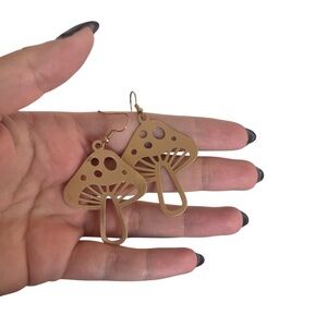 mushroom earrings